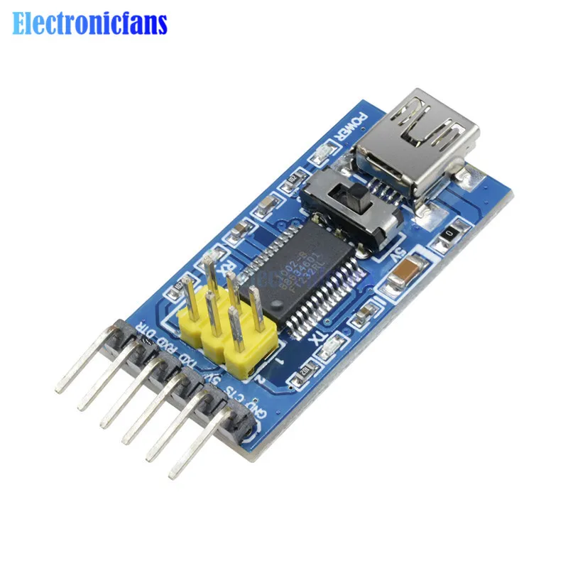 1 шт. Базовая плата преобразователя для FTDI FT232RL USB в TTL последовательный IC адаптер