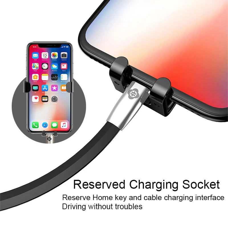 TOTU Универсальный Автомобильный держатель для телефона iPhone X 8 7 6 6S Plus крепление на