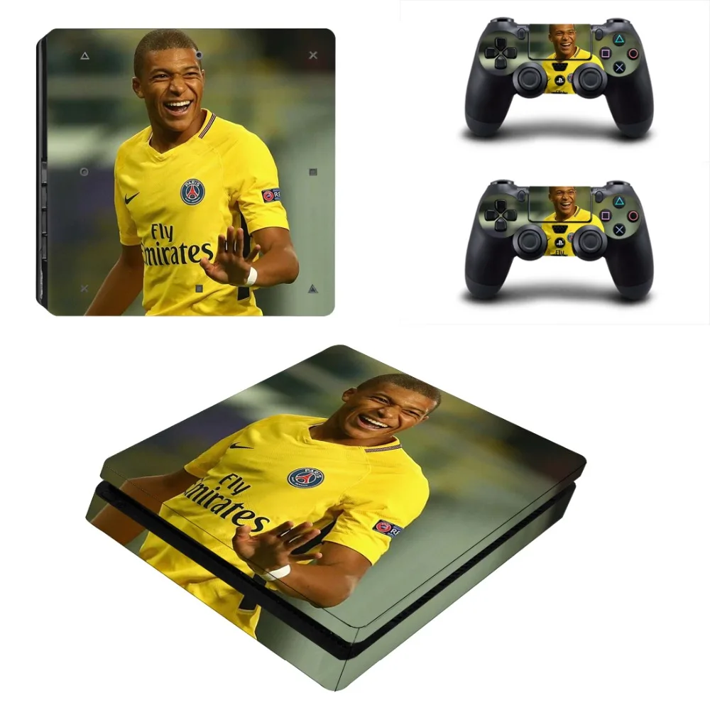 Kylian Mbappe PS4 тонкая Наклейка защитная крышка кожи Стикеры для PS4 Тонкий консоли и контроллера