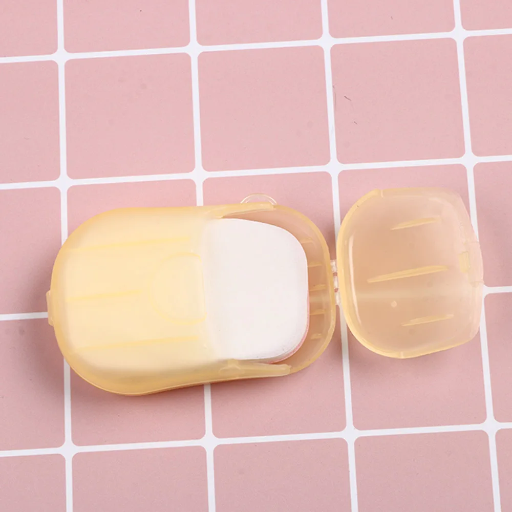 Случайный цвет! 5 коробок/партия мыльные хлопья для мытья рук портативные мини