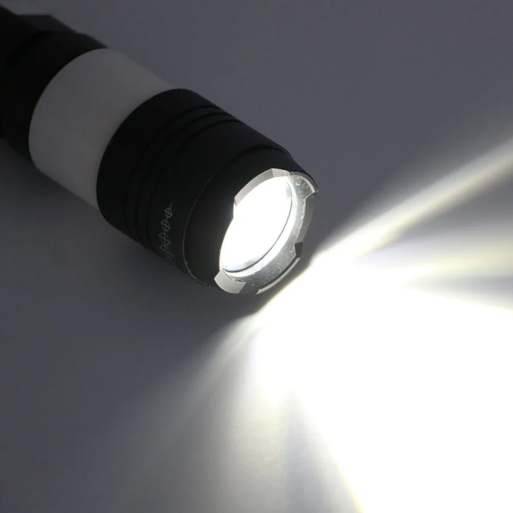 USB Handy LED Torch Usb Flash Light Pocket Rechargeable Flashlight 3 Modes Zoomable Lamp For Hunting By 18650 Battery | Лампы и