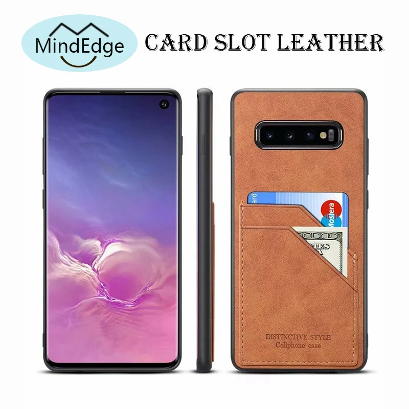 Ультратонкий Магнитный кожаный чехол для samsung Galaxy S10e случае карты с зажимом S10