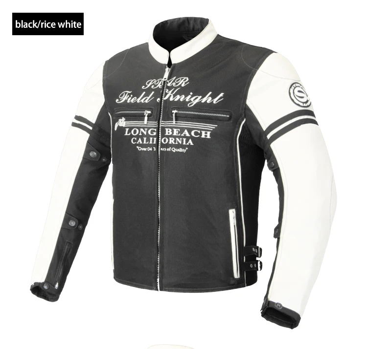 Новинка SFK moto gp moto rcycle дышащая куртка moto rcross Защитная куртка летняя Осенняя гоночная куртка - Цвет: Белый