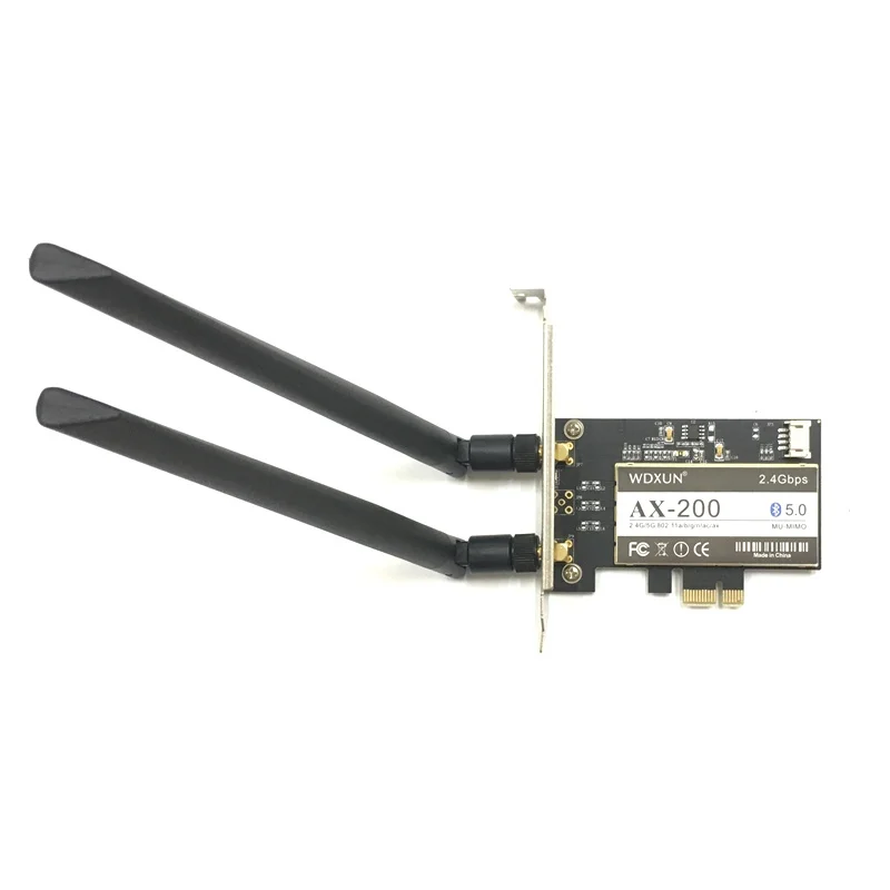 Беспроводной настольный адаптер AX200NGW Wi Fi 6 Bluetooth 5 0 2400 Мбит/с|Сетевые карты| |
