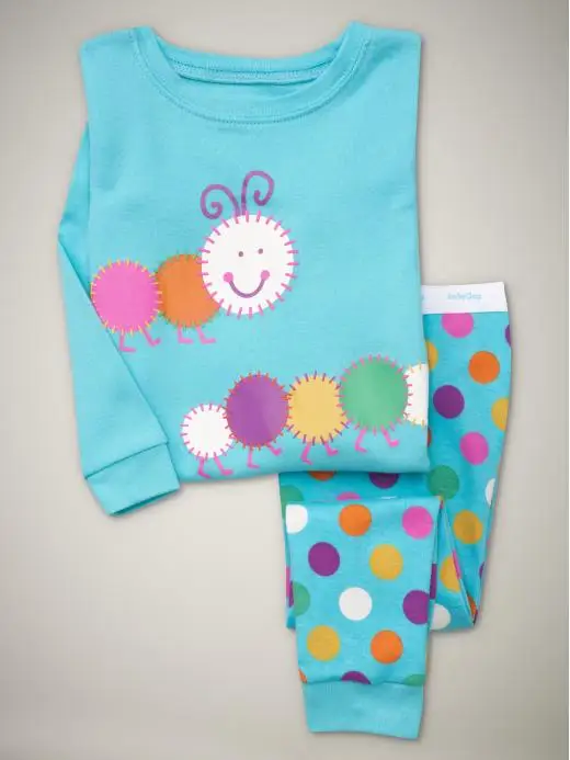 Детская Пижама для мальчиков и девочек с мультяшным рисунком модный пижамный