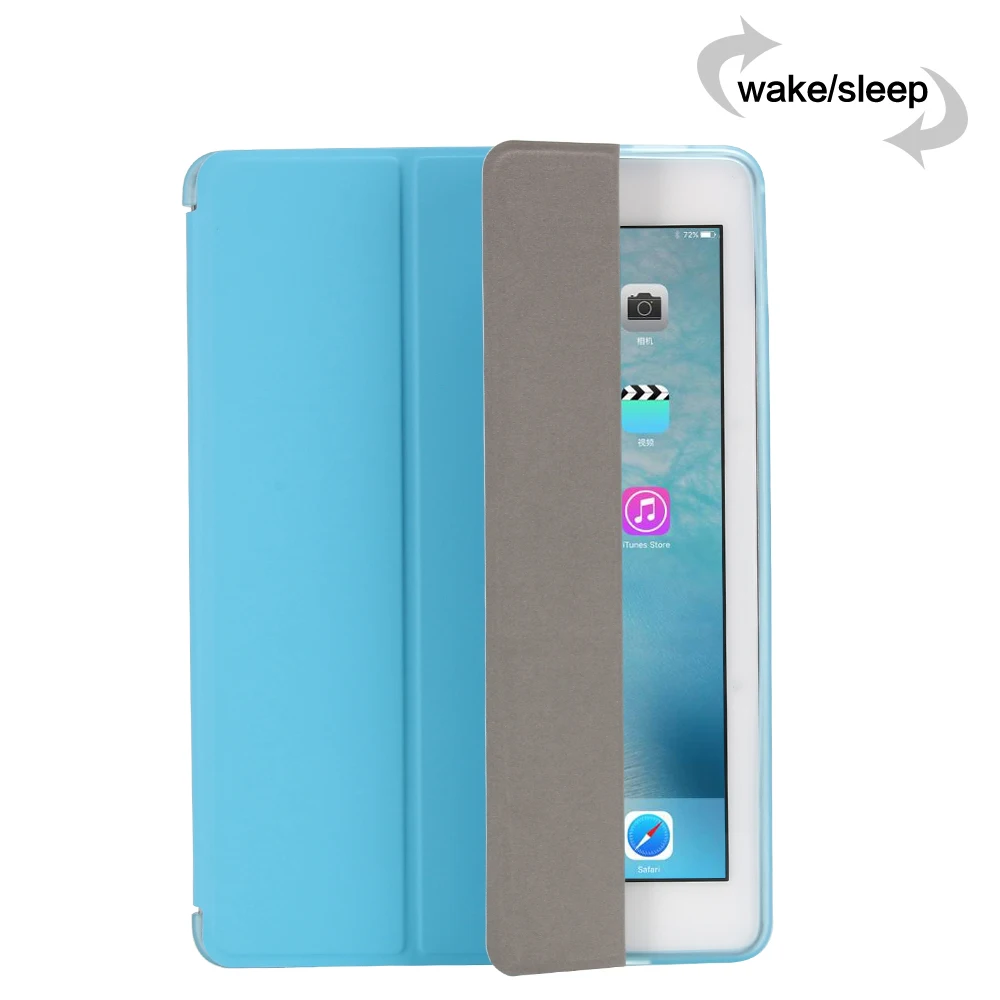 Для iPad Air 2 Air 1 чехол для iPad чехол Funda ультра тонкий из искусственной кожи Чехол Мягкий силиконовый чехол для iPad 9,7 6th поколения Чехол