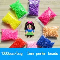 1000 pcs bag 5mm perler pupukou hama beads 36 colors kids education diy toys 100 quality guarantee new diy toy fuse beads