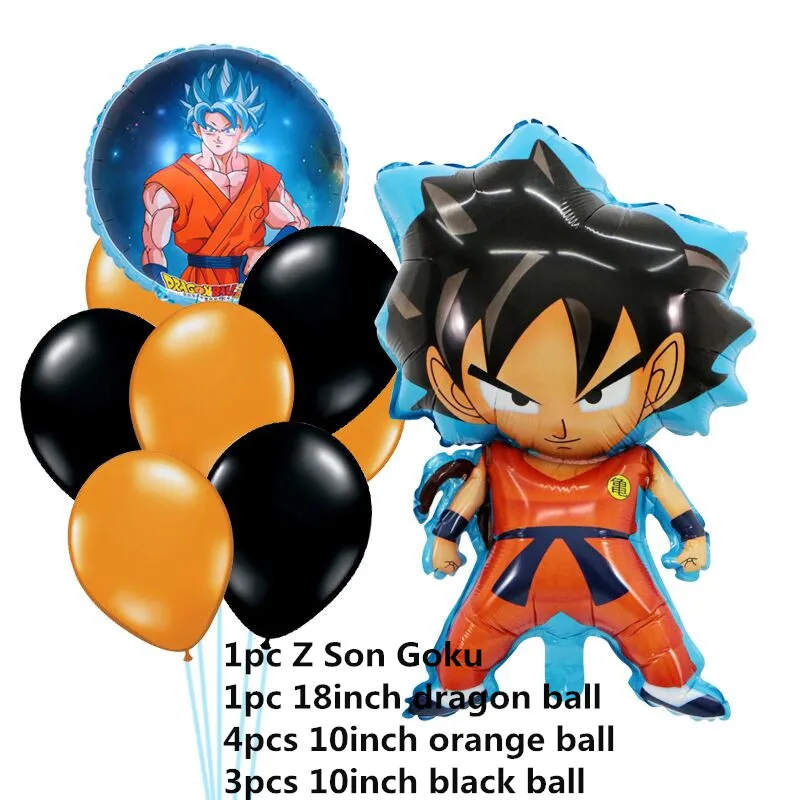 13 шт./лот 78*45 см Z Son Goku Dragon Ball оранжевый Флуоресцентный звезда латексный шар для украшения вечеринок поставка макет декоративный шар