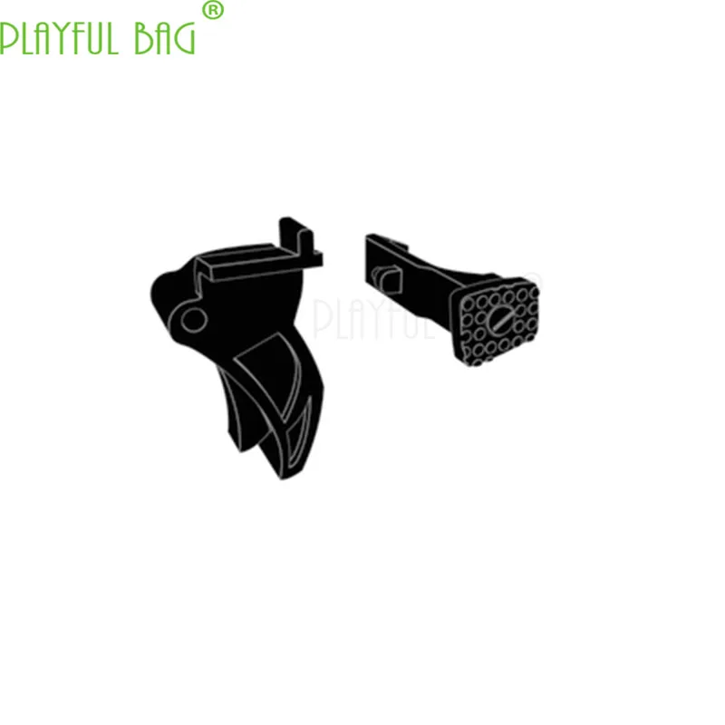 Outdoor activity CS toy water bullet gun scodi G18 Sliding sleeve Nondestructive Kit Trigger Magazine Release QJ107 - Цвет: black coating