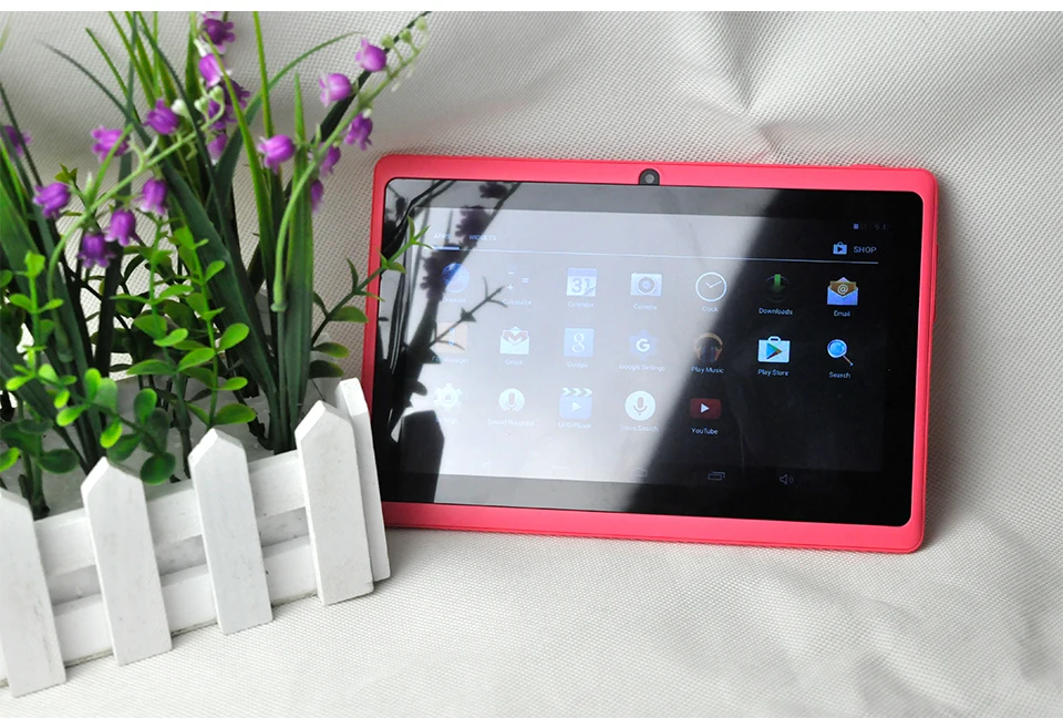 Планшетный ПК для детей " четырехъядерный планшет Android 4.4.2 16 Гб wifi Allwinner A33 wifi Супер Тонкий 1024*600 ARM Cortex A7 3000 мАч