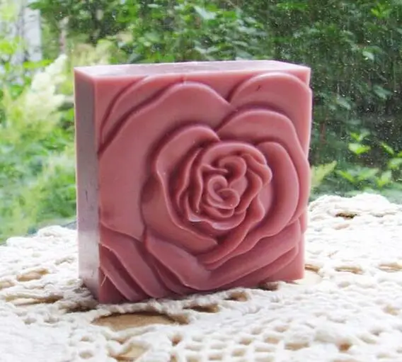 4 шт. Цветочная форма для мыла силиконовая формы ручной работы квадратный