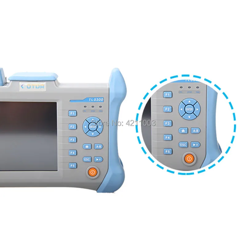 Handheld OTDR TMO300 Cable Fault Breakpoint Length Loss Detection Fiber Tester 1310/1550nm 30/32dB Touch Screen Integrated VFL