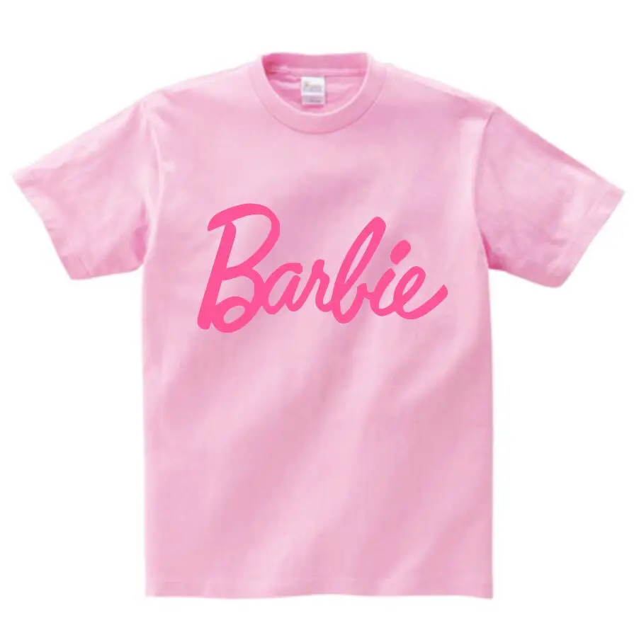 pink childreT-shirt Футболка для девочек; хлопковая одежда для малышей Kawaii; милые топы с короткими рукавами; детские толстовки с капюшоном; Свитшот; teeTops; Модная одежда для малышей - Цвет: pink childreT-shirt