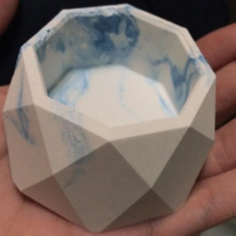 3D бетонный горшок кактус цемент силиконовая форма DIY Глина Ремесло цветочный горшок плесень Силиконовая керамическая штукатурка ваза плесень