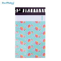 100pcs 15x23cm 6x9 inch flamingo pattern poly mailers self seal plastic mailing envelope bags