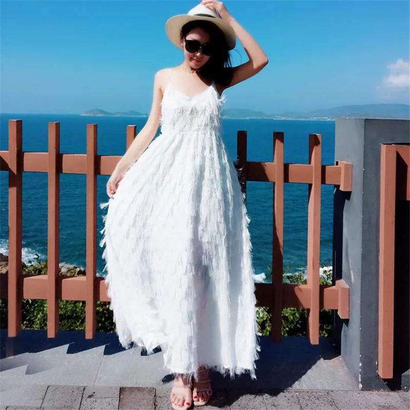 Weoneit/платье для мамы и дочки семейная одежда женские платья с кисточками детское