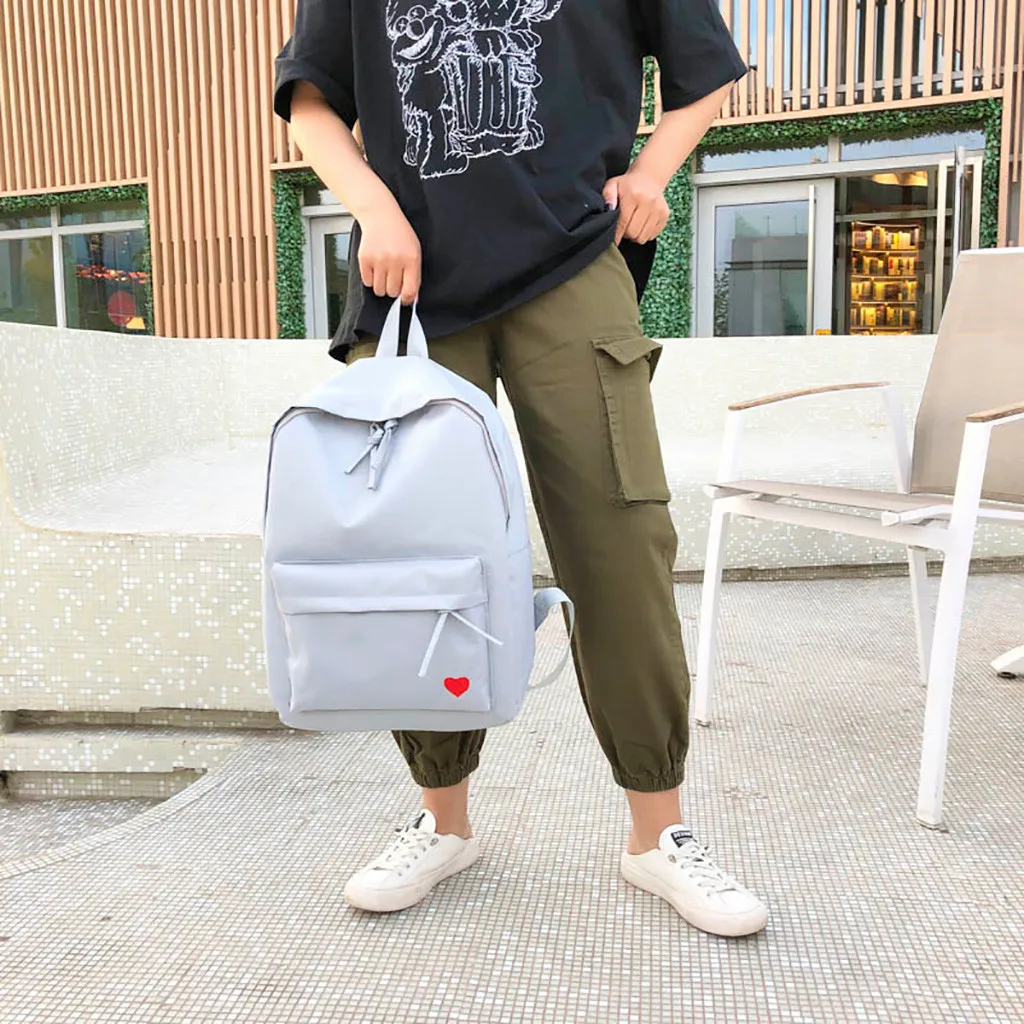 Водонепроницаемый женский рюкзак в японском стиле, однотонные рюкзаки Mochila Feminina Mujer, дорожная сумка для девочек-подростков, школьный ранец 7,2