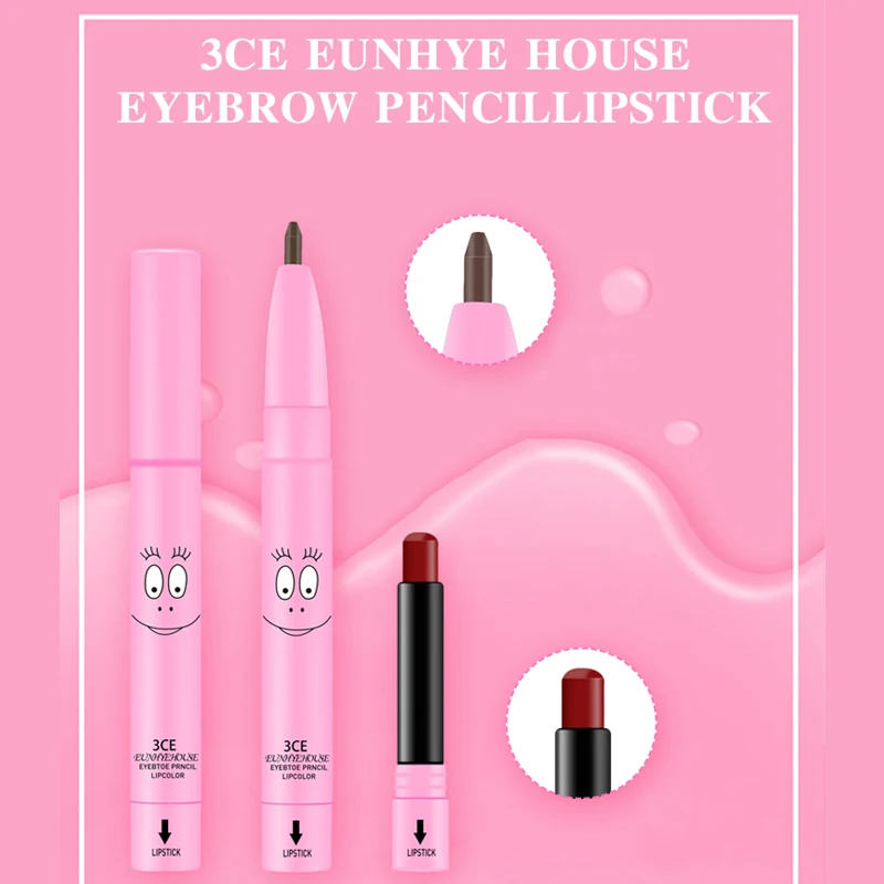 3CE Eunhye House бренд 2 в 1 матовая помада легко носить и глаза макияж карандаш для