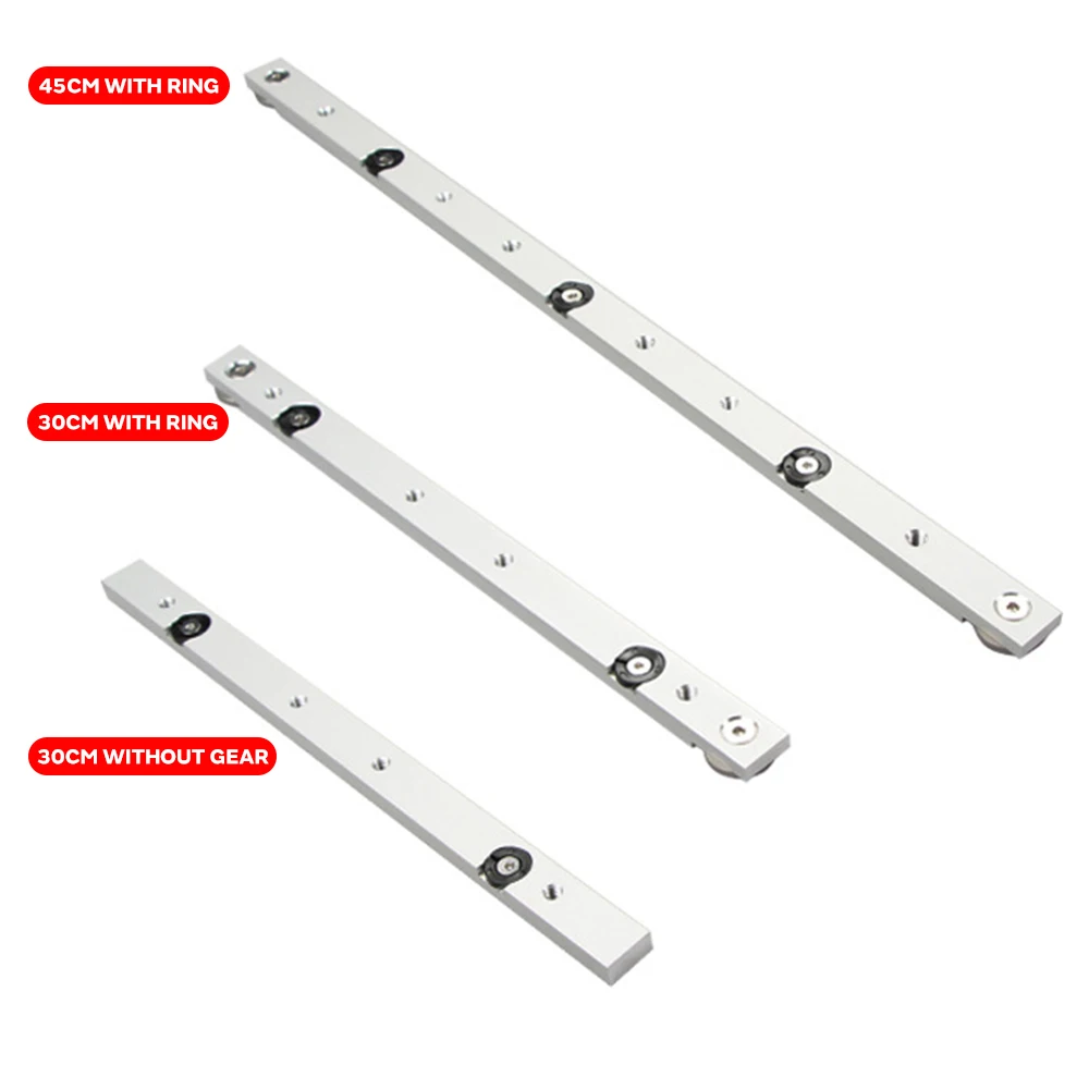 

T Tracks Miter Tool Bar Metal Silver Limit Hardware Woodworking Modification Chute Beveled Track Portable Durable Pusher