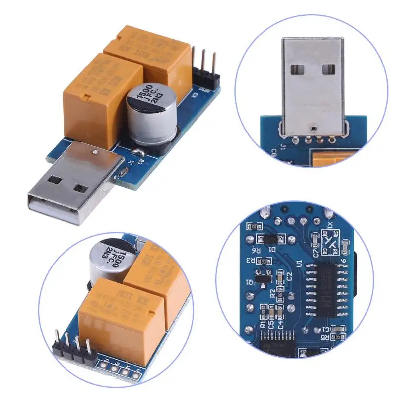 USB WatchDog карта двойное реле 24H синий экран без присмотра автоматический перезапуск