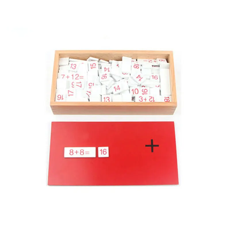 Деревянный Монтессори Math Arithmetic Box детские дошкольные обучающие игрушки для детей