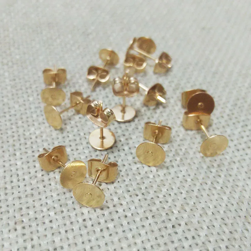 Серьги ювелирных изделий diy шпильки установка пустой базы лоток w/бабочка задняя