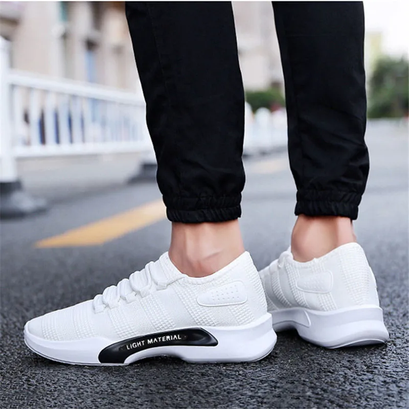 New Running Sneakers Fashion Men's Tie Casual Shoes flat Outdoor Sports Mesh Breathable Mountaineering Training shoe | Обувь