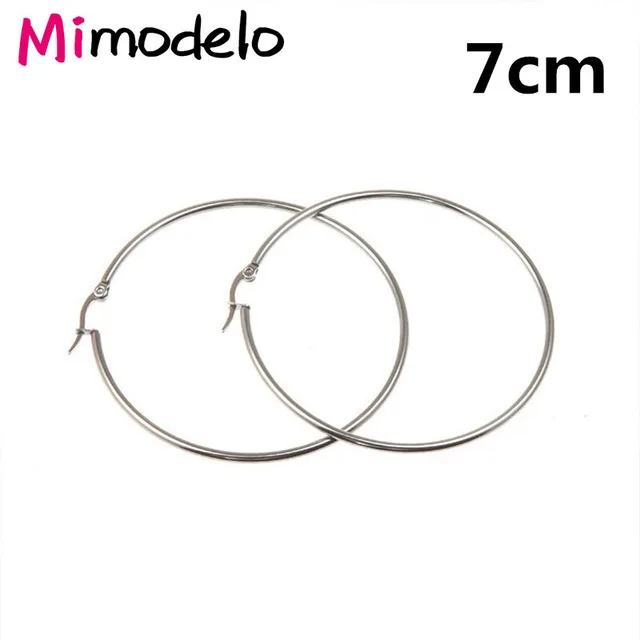 Silver-7cm Большой круг, гладкое большое кольцо, модное женское золотое серебряное кольцо с гиперболом, металлическое Шикарное Кольцо - Окраска металла: Silver-7cm