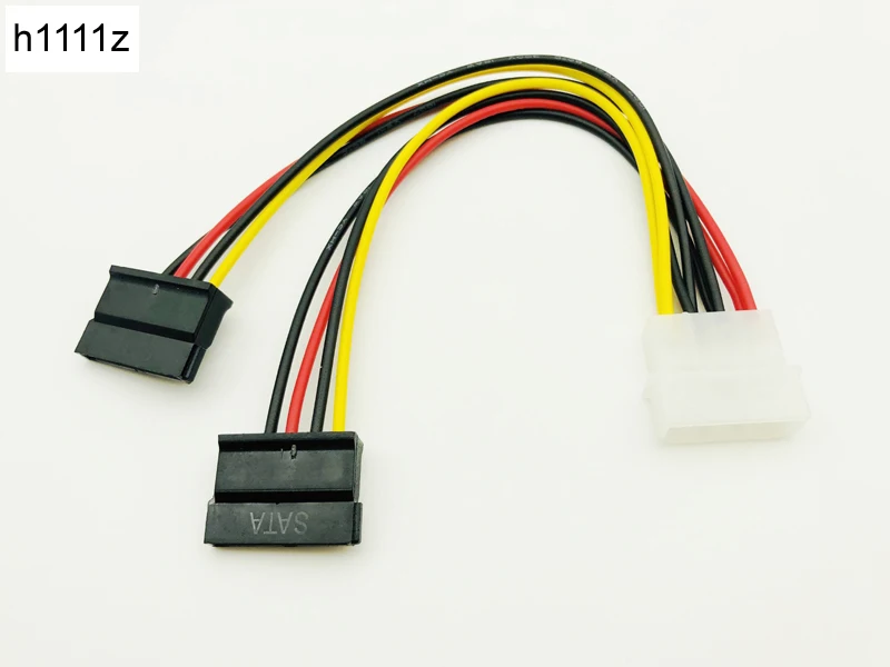 Новый 4Pin IDE Molex к 2 Serial ATA SATA Y сплиттер жесткий диск Кабель питания для добавления