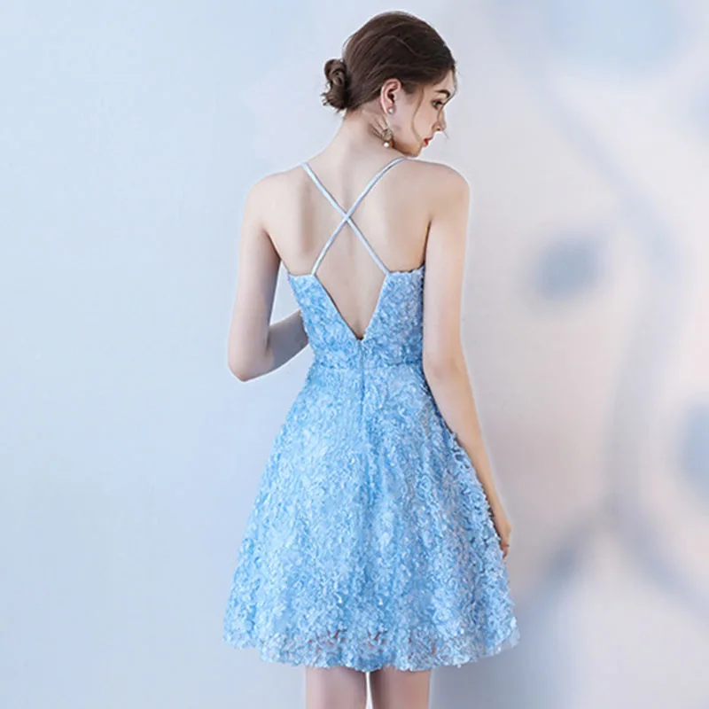 Женское вечернее платье на бретельках Элегантное коктейльное молнии с открытой