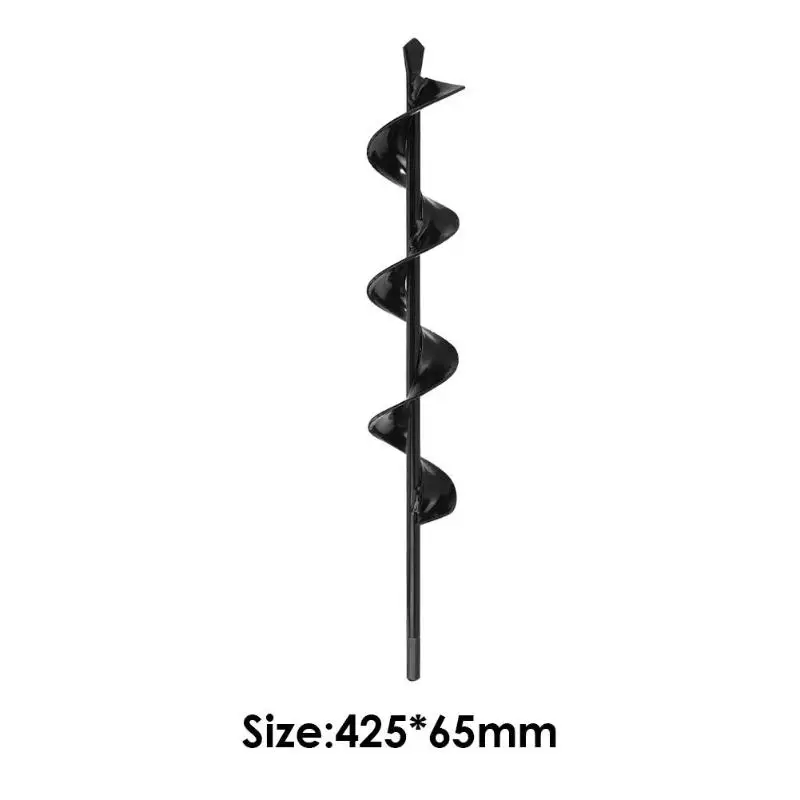 425x65mm Садовый Бур, спиральное сверло, Рото, Цветочная плантаторская лампа, шестигранный вал, посадочное отверстие, экскаватор, сверло, шнек, садовые инструменты - Цвет: 425x65mm