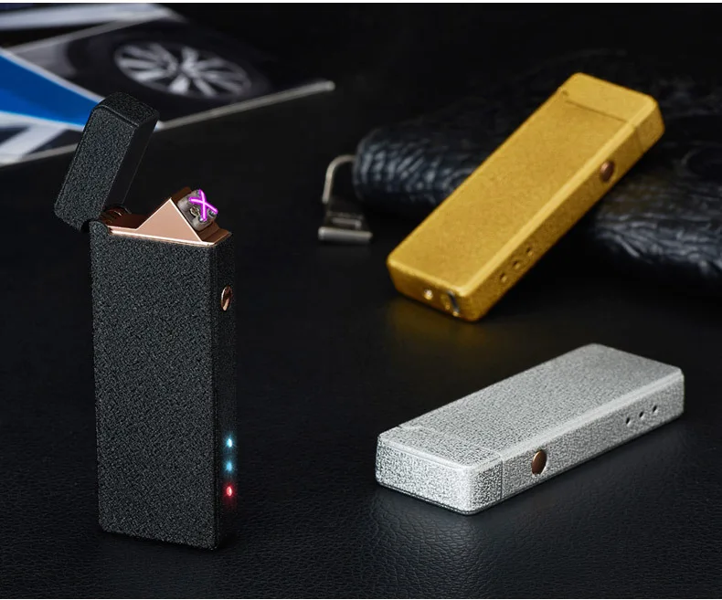 Плазменная Зажигалка USB для курения электронная перезаряжаемая WilndProof с лазерным