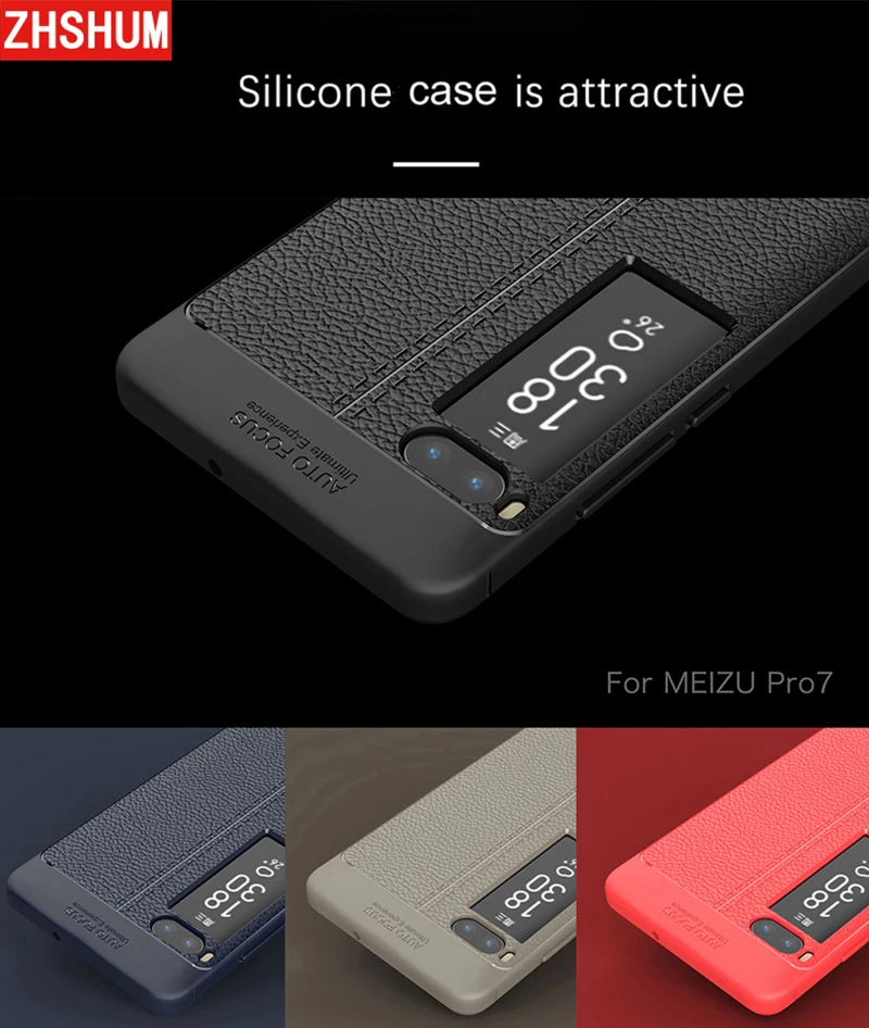 ZHSHUM Case For Meizu M6 Note /Pro 7 Silicone Phone Cases Tpu Pattern Luxury Full Back Cover Pro Plus M 6 Pro7 |