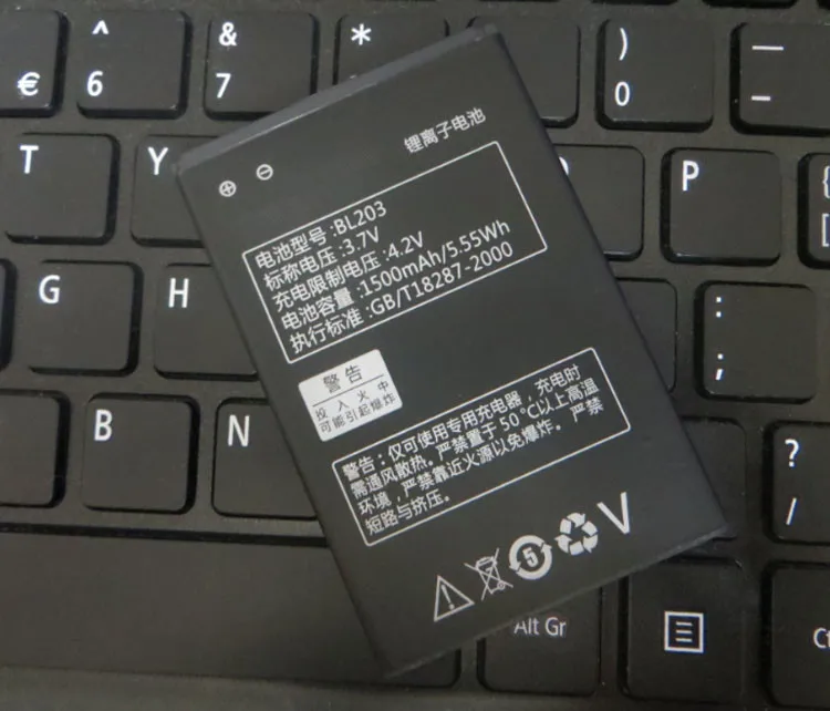 AZK Новая замена аккумулятора BL203 для Lenovo A278T A365E A308T A369 A66 A318T A385E