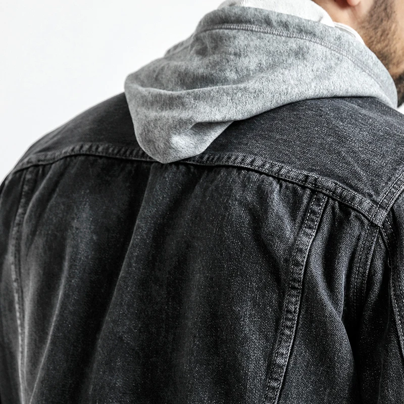 Simwood 2018 на весну и зиму новая джинсовая куртка Для мужчин Slim Fit Мода Большие джинсы верхняя одежда