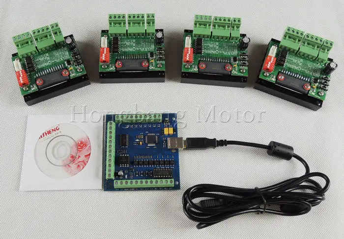 Фрезерный станок с ЧПУ mach3 комплект из 4 USB осей плата драйвера 1 оси TB6560 + карта