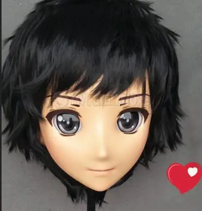 Standard makeup Lanmei-05) японское аниме кигуруми маски косплей Кигуруми мультипликационный персонаж ролевые игры половина головы кукла Лолита маска с глазами и париком - Цвет: Standard makeup