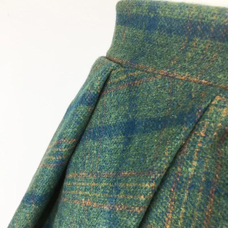 EdspLovd Женская клетчатая юбка А силуэта в британском стиле s Kilt 2019 зимняя винтажная