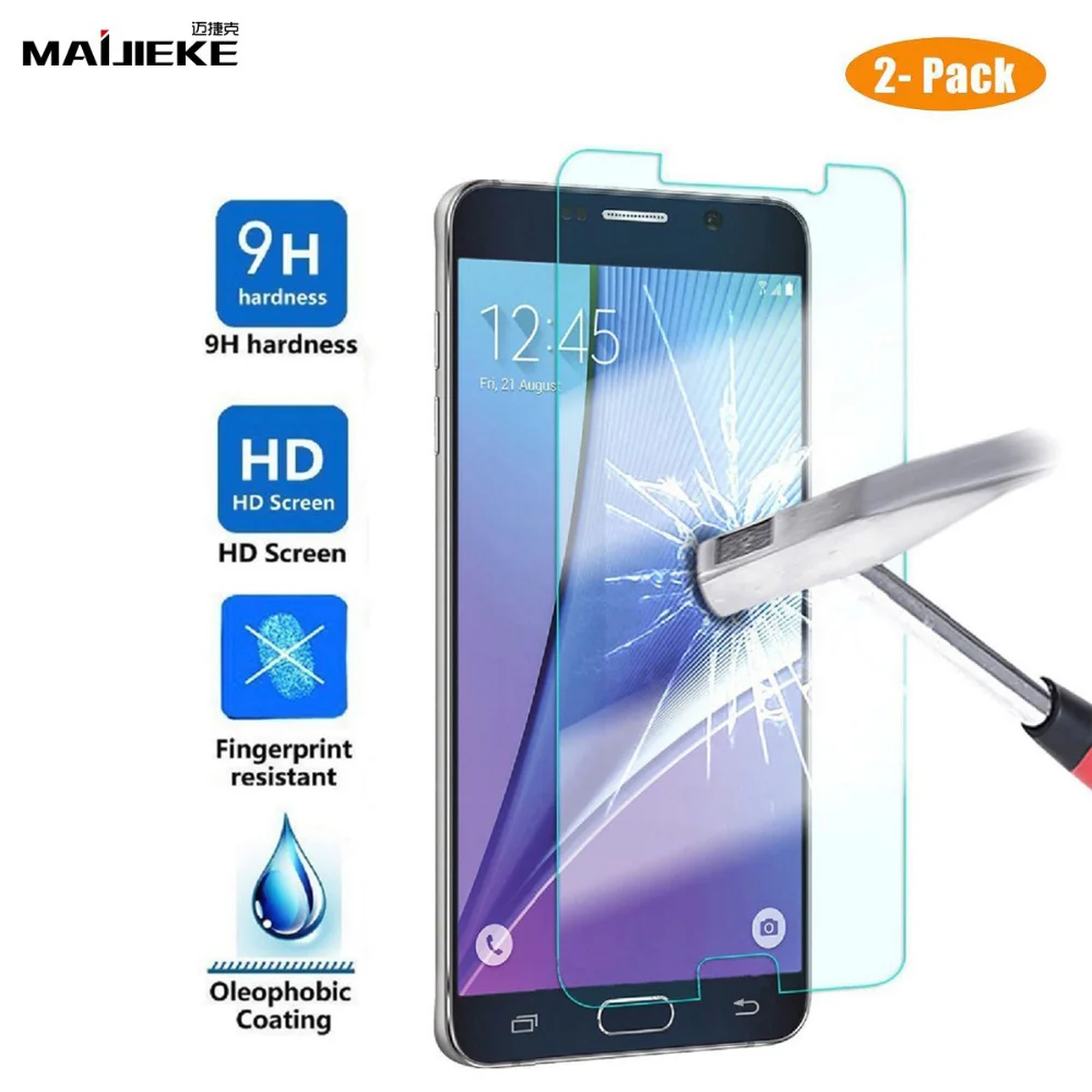 Комплект из 2 предметов с уровнем твердости 9H закаленное Стекло для samsung Galaxy J2 J3 J4