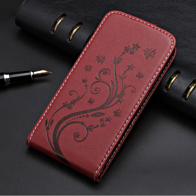 flower winered Деловой винтажный флип-чехол для Meizu M8(V8 pro) M8c V8 X8 чехол специальный чехол из искусственной кожи простой милый чехол для телефона - Цвет: flower winered