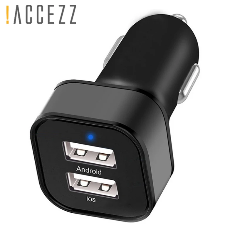 ! ACCZEE Dual USB быстрый автомобиль Зарядное устройство для iPhone X 10 8 iPad samsung Galaxy S7/S6 Unviersal