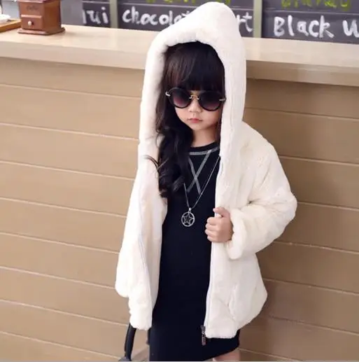 Коллекция 2019 года осенне-зимняя куртка для девочек пальто с мехом детей из