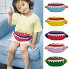 Милая Детская поясная сумка, мультяшная животная Акула, нагрудная сумка, детские сумки для денег, Kawaii, поясная сумка для бега, нагрудная сумка 2020