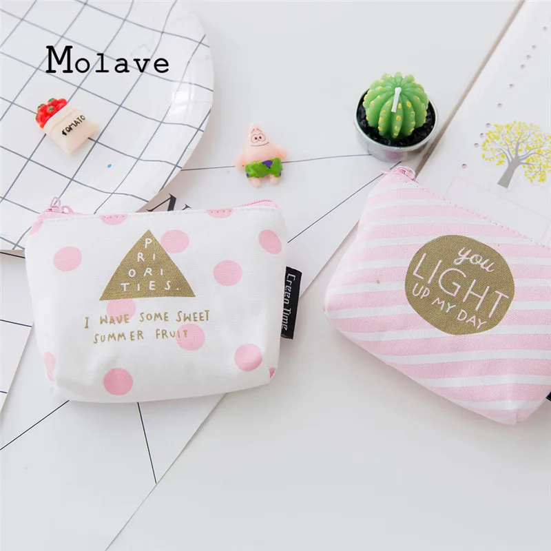 MOLAVE 2017 Madchen Niedlich Mode Druck Snack Geldborse Tasche Andern Speichermappenbeutelschlusselhalter frauen geldborse oct9|Кошельки