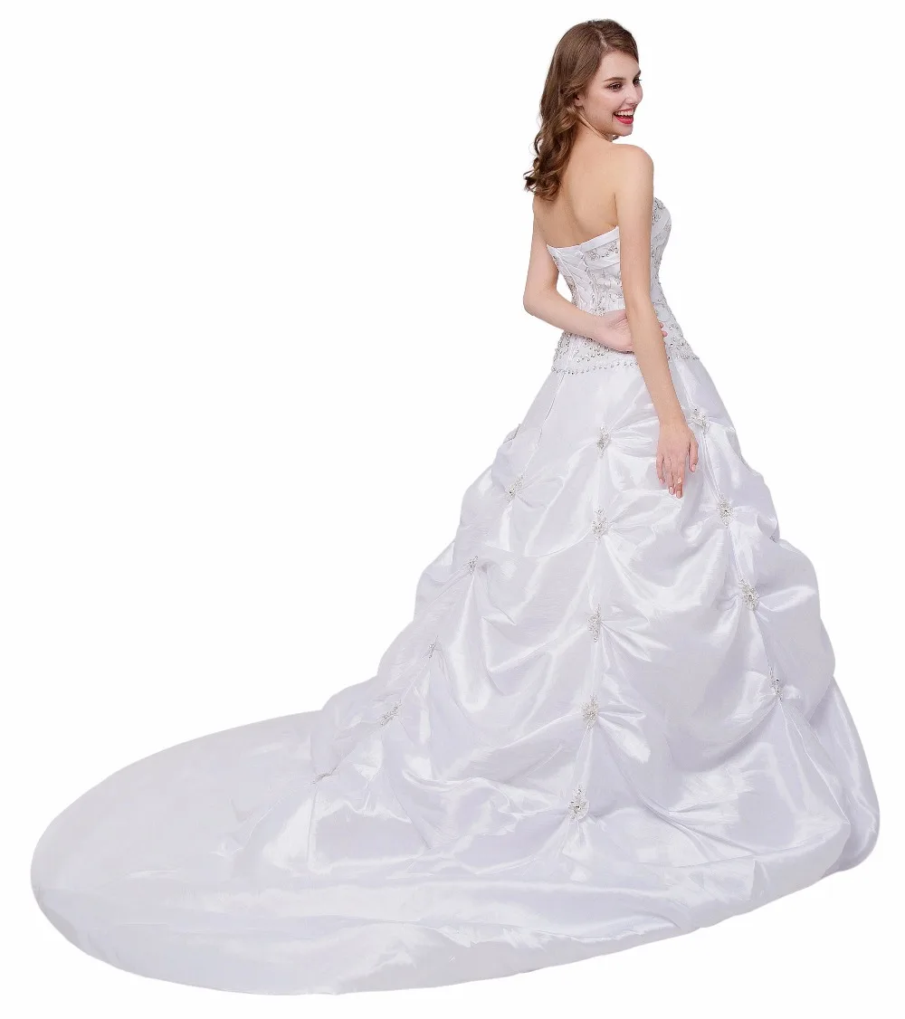 В наличии белые трапециевидные платья vestido de 15 anos noiva Fotos reais branco sem alcas com trem дешевые