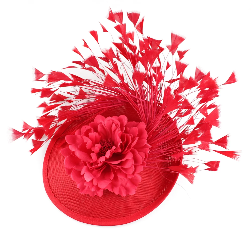 Женская Вуалетка для волос в новом стиле красные головные уборы с необычными