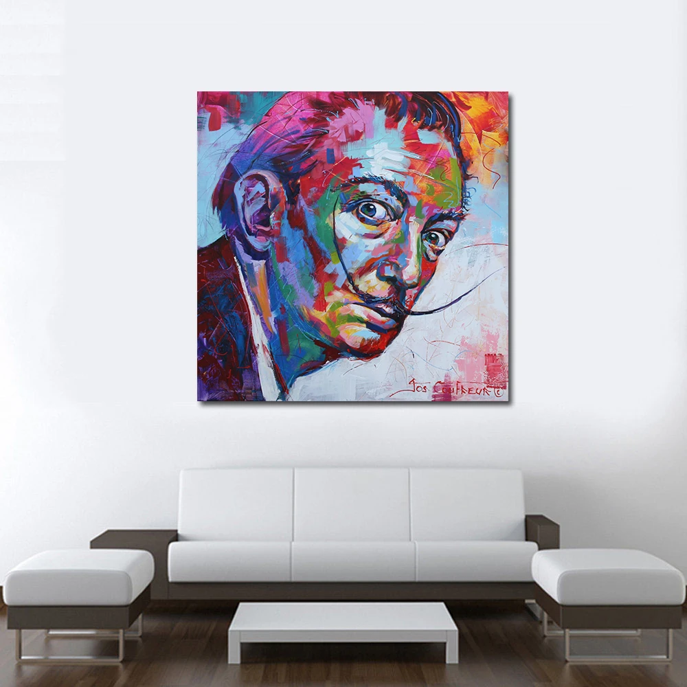 JQHYART Salvador Dali Home Decor Print Living Room Modern Canvas Painting Wall Art No Frame Picture | Дом и сад