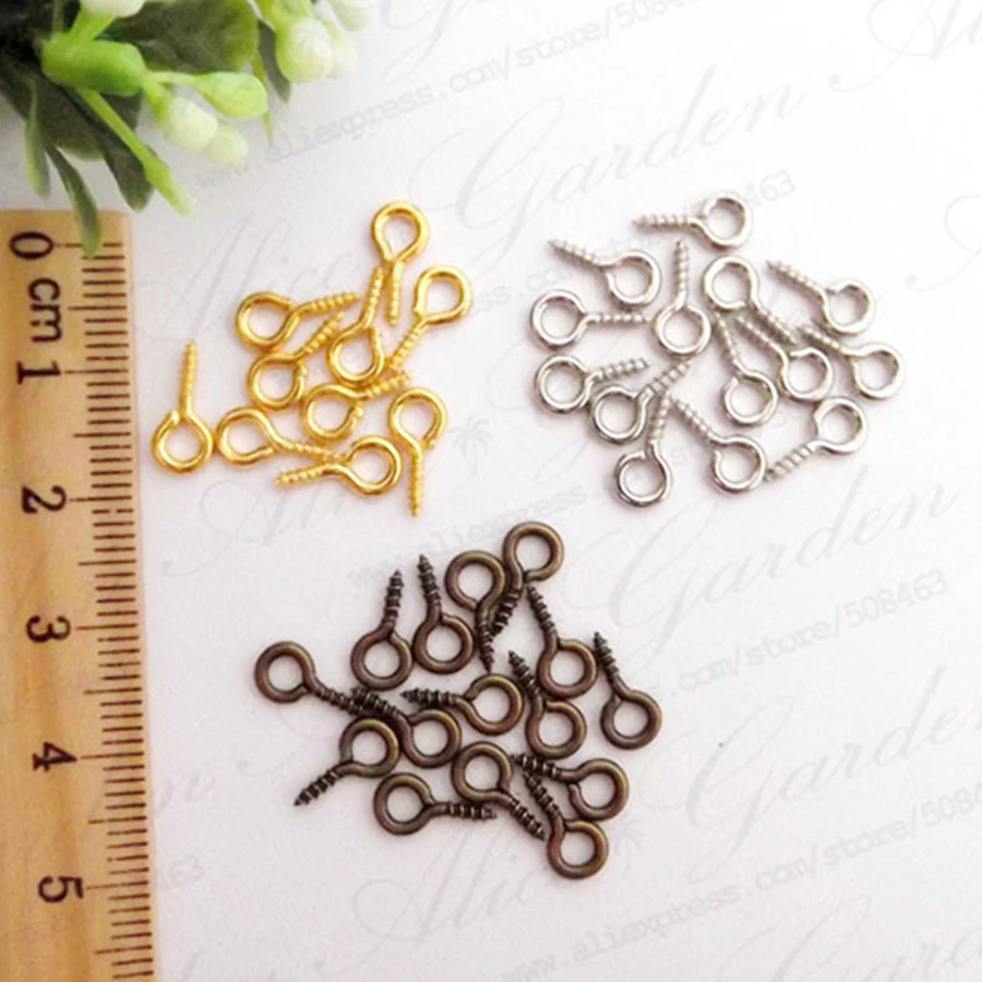 100 шт. булавки для бижутерии 5 х10 мм|jewelry findings|screw eye bailscrew |