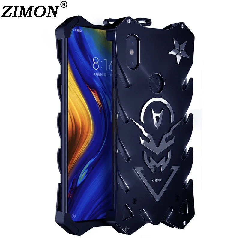 6 39 ''ZIMON Роскошный Алюминиевый металлический корпус чехол Fundas для Xiaomi Mi Mix 3 Mix3