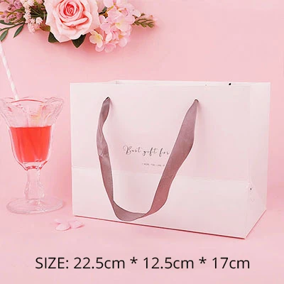 10PCS White Tote 10 шт., милая Подарочная коробка, креативная Сумка-тоут, нуга, коробка для печенья, для свадебной вечеринки, сумка для шоколада, торта, хлеба, коробки для конфет, упаковочная сумка, коробка - Цвет: 10PCS White Tote